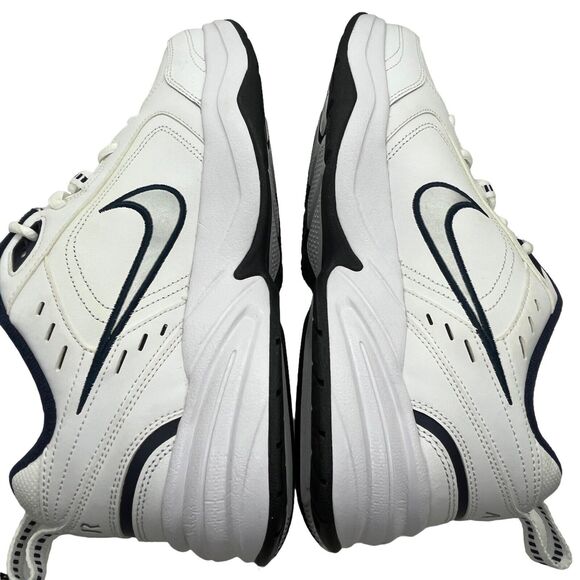 Nike Sneakers Air Monarch IV Mens Athletic Shoes Size 9 White Navy Silver NEW main image 9